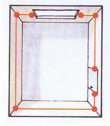 Diagram explaining how to calculate wallpaper quantities for non-standard roll sizes