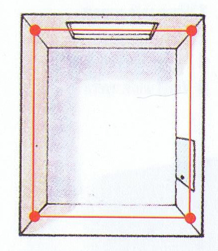 Diagram showing how to measure walls for standard wallpaper rolls