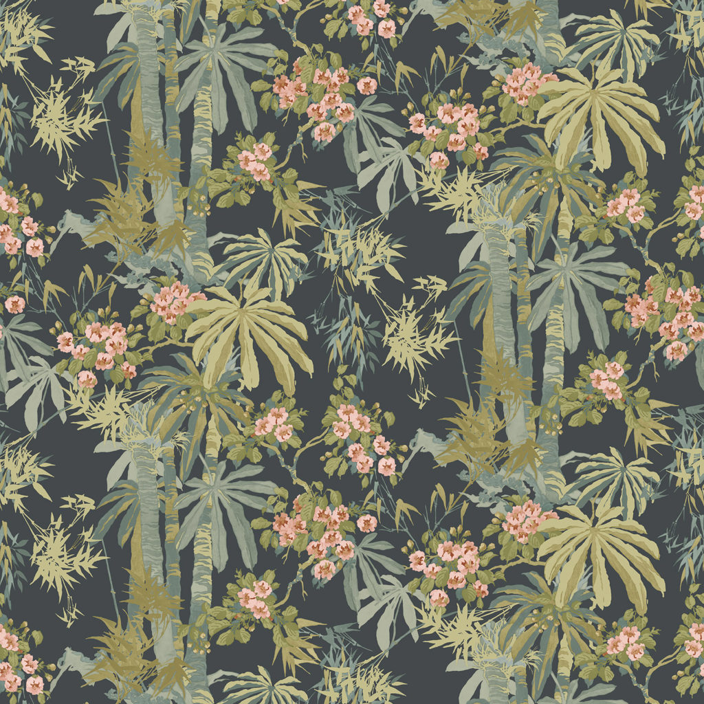 Bamboo Garden LW077-003 Navy
