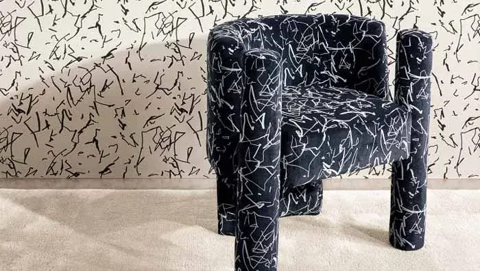 Black Velvet Upholstery Fabric