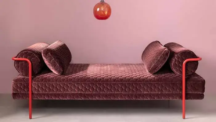 Brown Velvet Upholstery Fabric