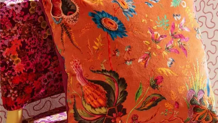 Orange Upholstery Fabric