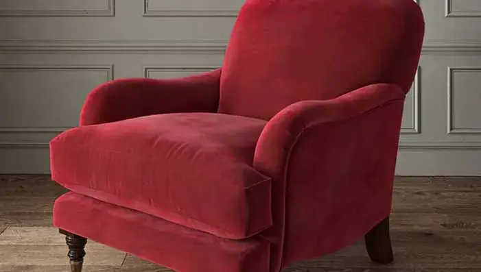 Red Velvet Upholstery Fabric