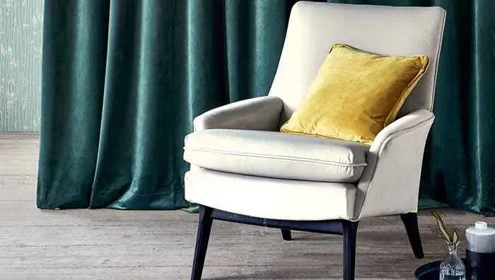 Silver Velvet Upholstery Fabric
