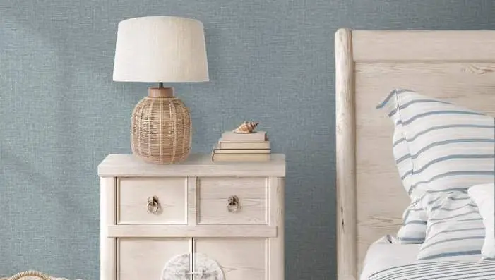 Maya Romanoff Entwine wallpapers featuring linen and silk inspired textures and finishes