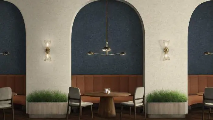 Maya Romanoff Quarry wallpaper featuring realistic poured concrete textures and tonal variation