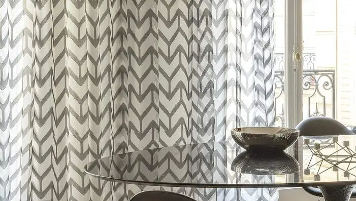 Sekers Patagon wide width sheer fabrics styled in a luxury hotel interior