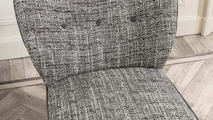Sekers Quasar textured upholstery fabrics styled in a contemporary hospitality setting