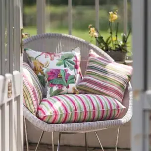Passion Flower & Garden Stripe