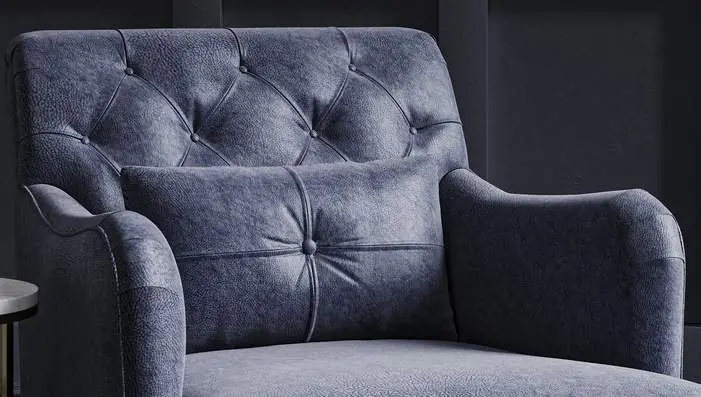 Sekers Tribeca faux leather upholstery fabrics with authentic leather character