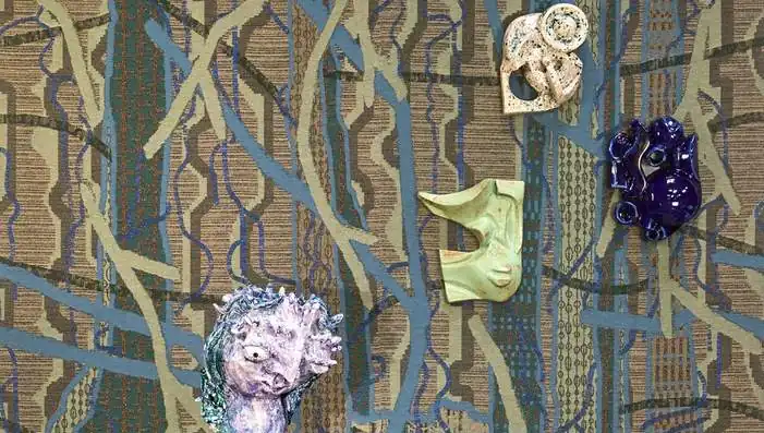 Nobilis Stella wallpapers featuring panoramic jacquard tapestry, embroidered sisal and artistic jewellery-inspired motifs