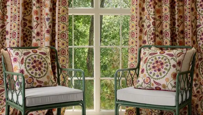 GP & J Baker Winslow fabrics featuring botanical trellis, woodland trails and relaxed woven textures