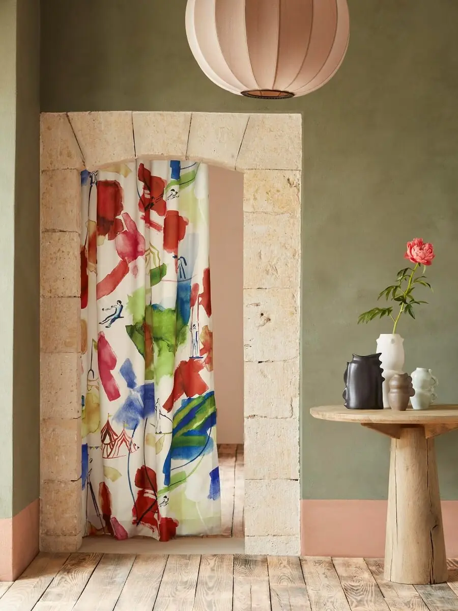 Pierre Frey Les Acrobates Fabric Multicolore F3722001
