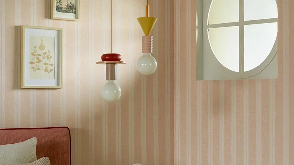 Pierre Frey Solo striped textile wallpaper with tailored character