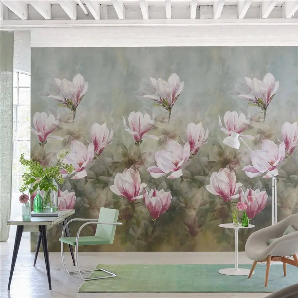 Scenic Floral Wallpaper Yulan from Designers Guild