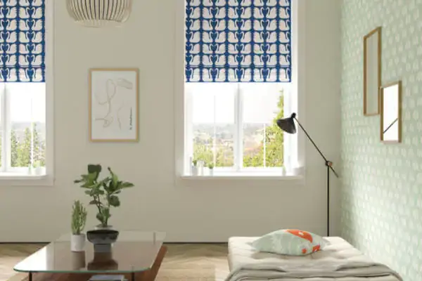 Swim Swan Fabric Garden of Eden Fabric & Wallpaper Collection by Scion