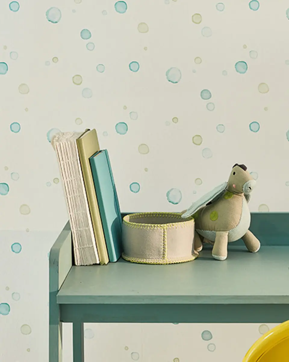 Bubbles wallpaper by Frann Preston‑Gannon for Villa Nova