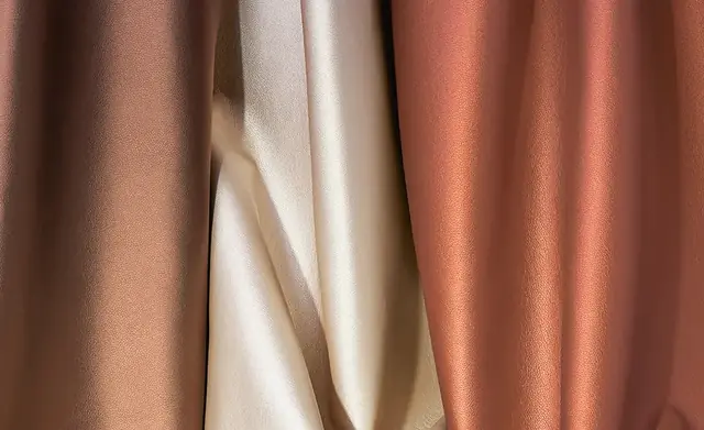 Metallic faux leather finishes in copper, bronze and pearl tones