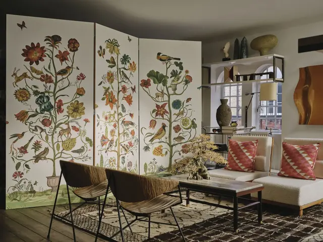 Christopher Farr Cloth wallpaper used in a contemporary interior