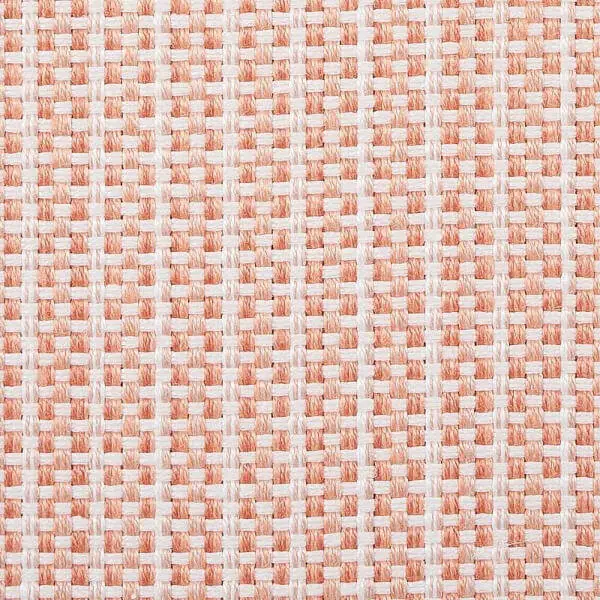 Close-up of woven basketweave fabric with interlacing yarns