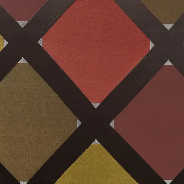 Large repeating elongated diamond shapes forming a harlequin pattern