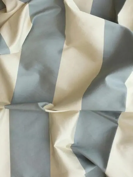 Fabric with broad alternating vertical stripes