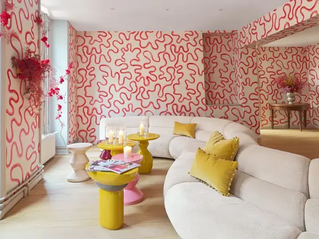 Rainforest Squiggle wallpaper from Cole and Son x Vivienne Westwood