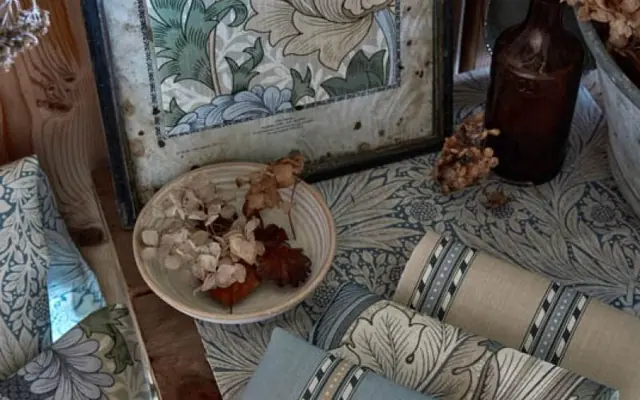 Morris and Co patterned fabrics