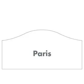 Paris made to measure headboard shape