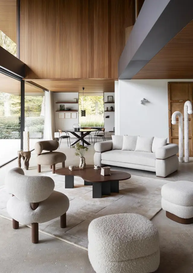 Pierre Frey furniture in a contemporary interior