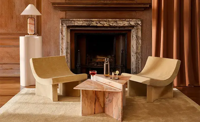 Refined seating arrangement using recycled-content contract upholstery fabric
