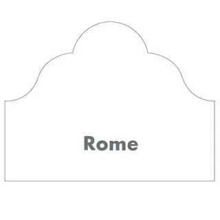 Rome made to measure headboard shape