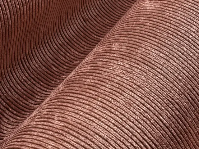 Close-up of soft ribbed textile wallcovering