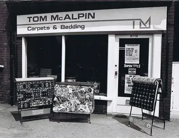 Tom McAlpin Carpets and Bedding original shop in Peterborough
