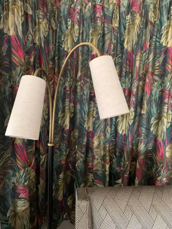 Designer lighting displayed at the TM Interiors showroom