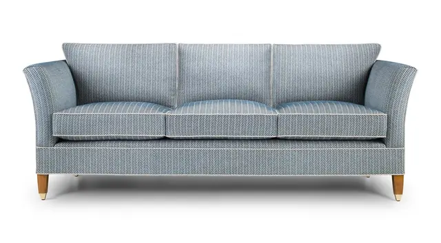 Sofa used as an example for estimating upholstery fabric