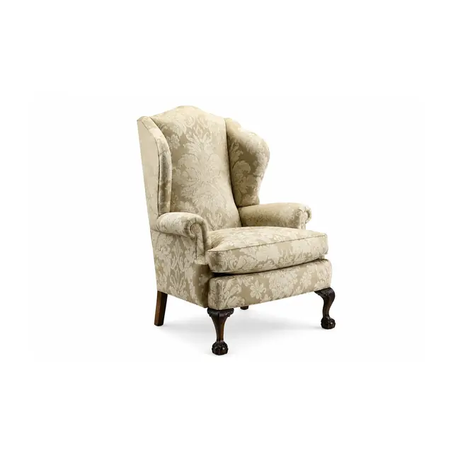 Wingback chair as an example for estimating upholstery fabric