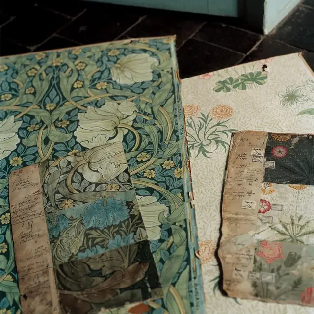 Original William Morris wallpaper archive designs
