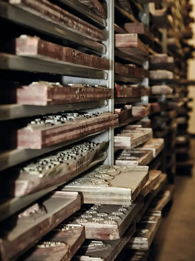 Historic textile printing blocks