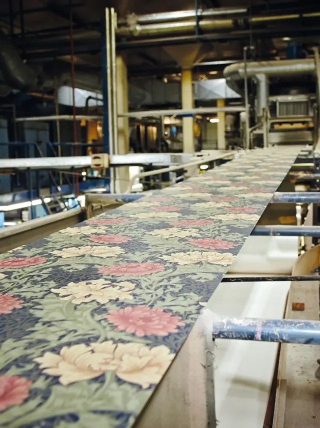 William Morris fabric and textile printing
