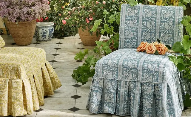 Zoffany patterned and textured fabrics in a coordinated interior