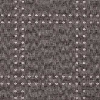Rivets Sterling on Grey Herringbone 5878