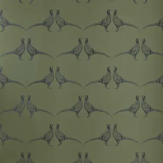 Pheasant Wallpaper Camo Green