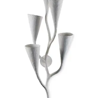 Large Ophelia Wall Light TWL128L Plaster White