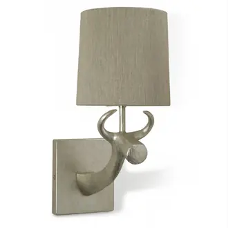 Cow Wall Light TWL78 Burnished Silver