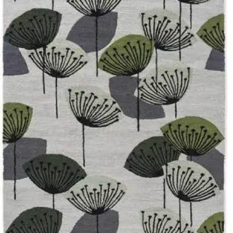 Dandelion Clocks Botanical Green 445807 Rug