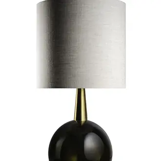 Bishop Lamp GLB79 Olive With Brass Collar