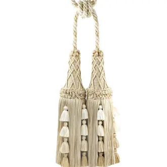 11" Orsay Silk Double Tassel Tieback 988-34610-12