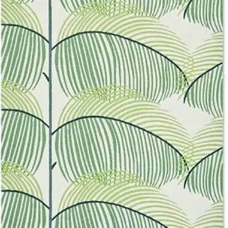 Manila Leaf Botanical Green 446107 Rug