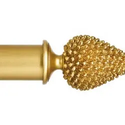 Byron & Byron Manor 55mm Burnished Gold Curtain Pole Haggerston Finial